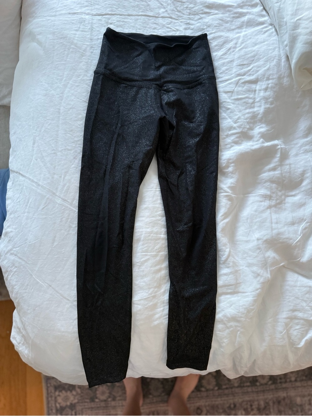 Beyond Yoga Black Shimmer High-Rise Leggings